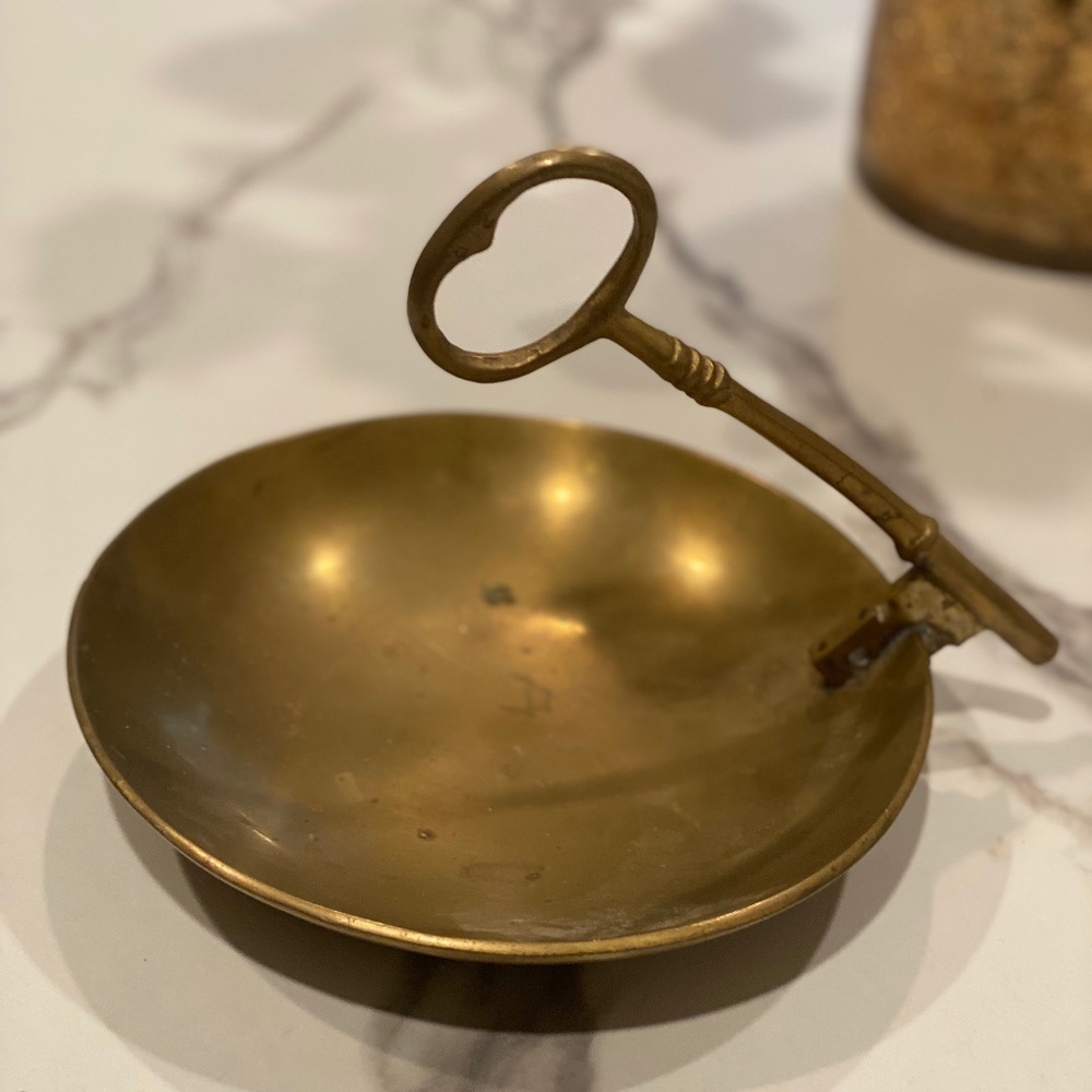 Vintage Mid Century Antique Solid Brass Bronze Metal